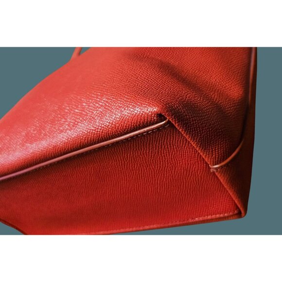 Coach Mini City Zip Tote Crossgrain Leather Red Shoulder Bag- - Picture 8 of 16